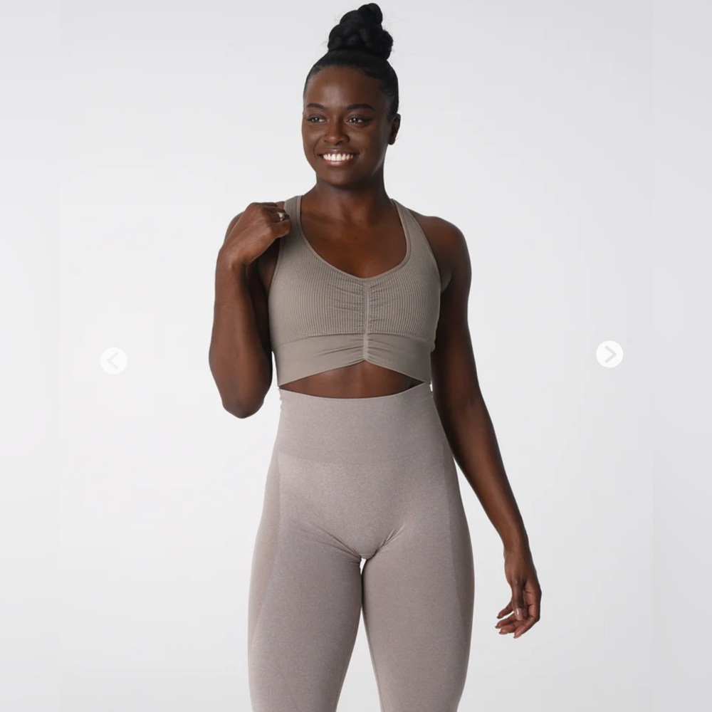 NVGTN Taupe Cinched Seamless Bra